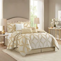 Stratford Park Katia Geometric 7-pc. Easy Care Comforter Set