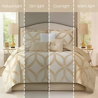 Stratford Park Katia Geometric 7-pc. Easy Care Comforter Set
