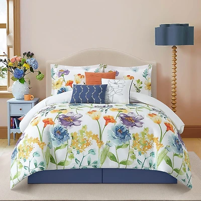 Stratford Park Asyna Floral 7-pc. Easy Care Comforter Set