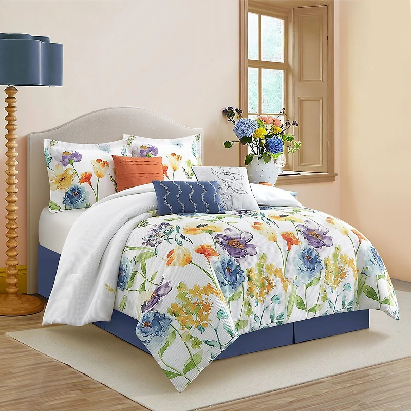Stratford Park Asyna Floral 7-pc. Easy Care Comforter Set