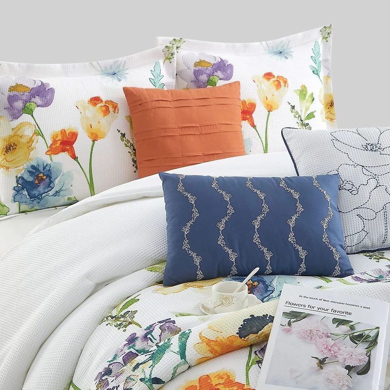 Stratford Park Asyna Floral 7-pc. Easy Care Comforter Set