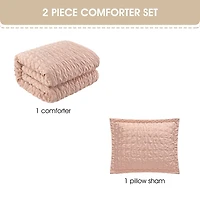 Stratford Park Deena Geometric Easy Care Comforter Set