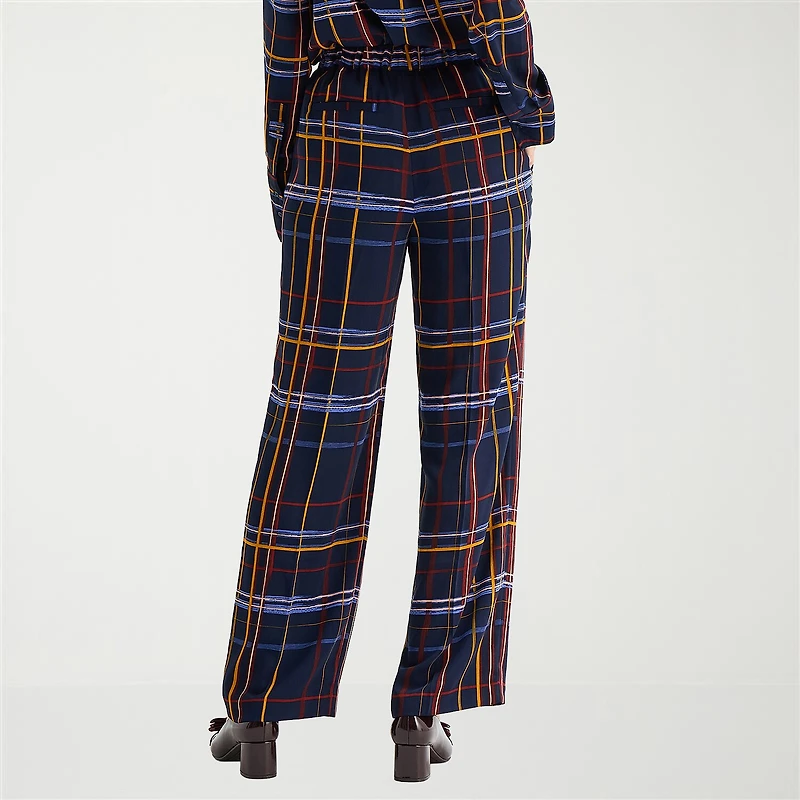 Liz Claiborne Womens Wide Leg Mid Rise Pull-On Pant