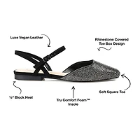 Journee Collection Nysha Womens Square Ballet Flats
