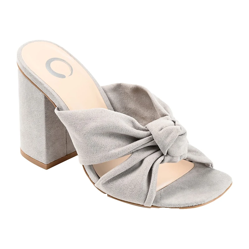 Journee Collection Tabithea Womens Round Open Toe Block Heel Pumps