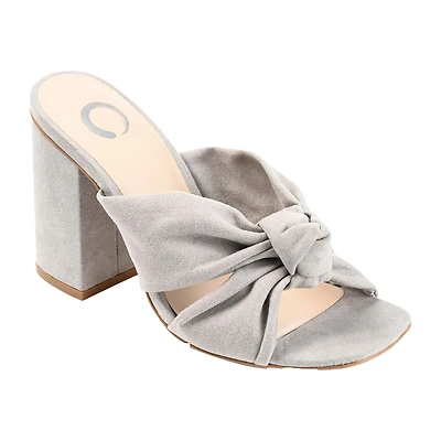 Journee Collection Tabithea Womens Round Open Toe Block Heel Pumps