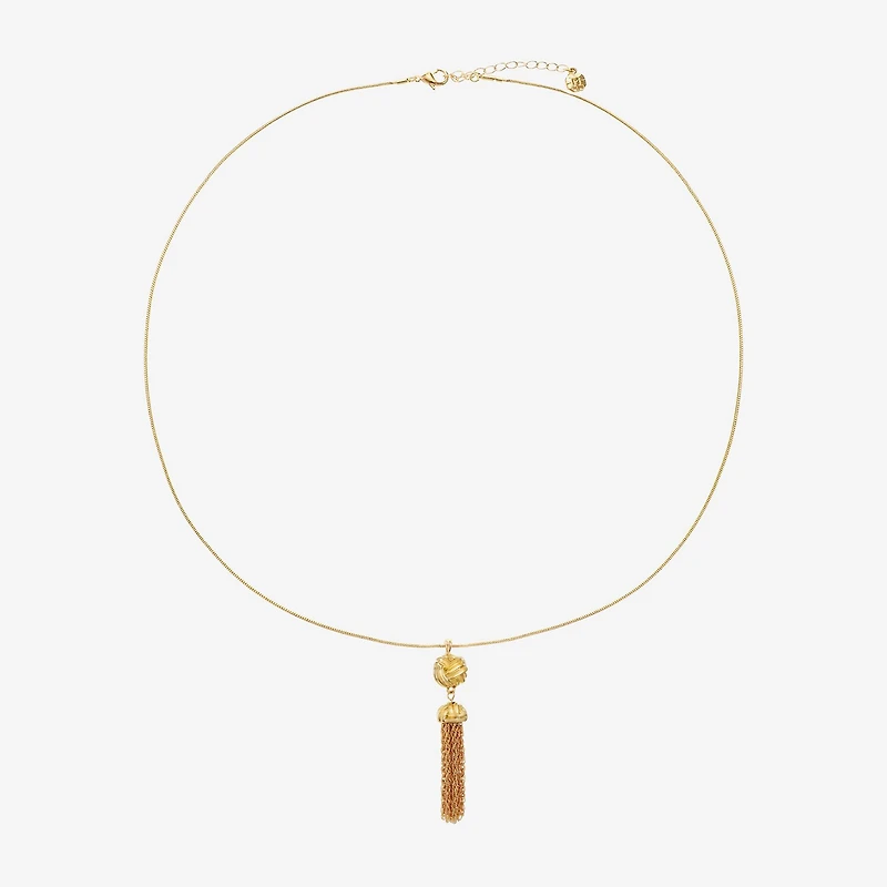 Monet Jewelry Tassel Womens 30 Inch Pendant Necklace