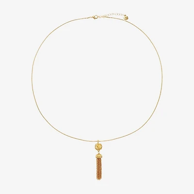 Monet Jewelry Tassel Womens 30 Inch Pendant Necklace