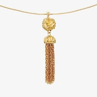 Monet Jewelry Tassel Womens 30 Inch Pendant Necklace