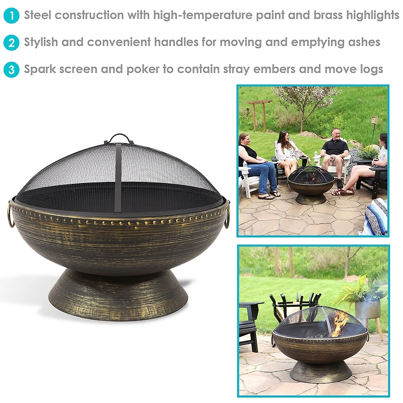 Sunnydaze Collection Portable Weather Resistant Fire Pit
