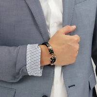 Mens Stainless Steel Strand Bracelet