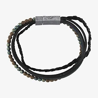 Mens Stainless Steel Strand Bracelet