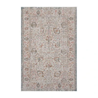 Anica Traditional Floral Filigree Indoor Outdoor Rectangular Area Rug