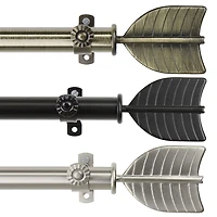 Rod Desyne Quill 3/4 Adjustable Curtain