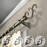 Rod Desyne Swan 3/4 Adjustable Curtain