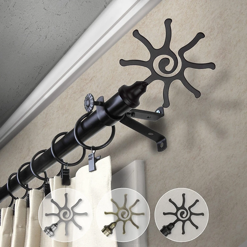 Rod Desyne Sun 3/4 Adjustable Curtain