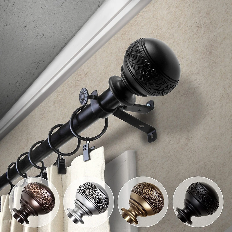 Rod Desyne Naomi 3/4 Adjustable Curtain