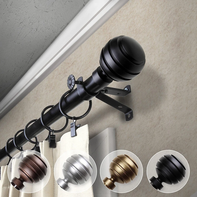 Rod Desyne Poise 3/4 Adjustable Curtain