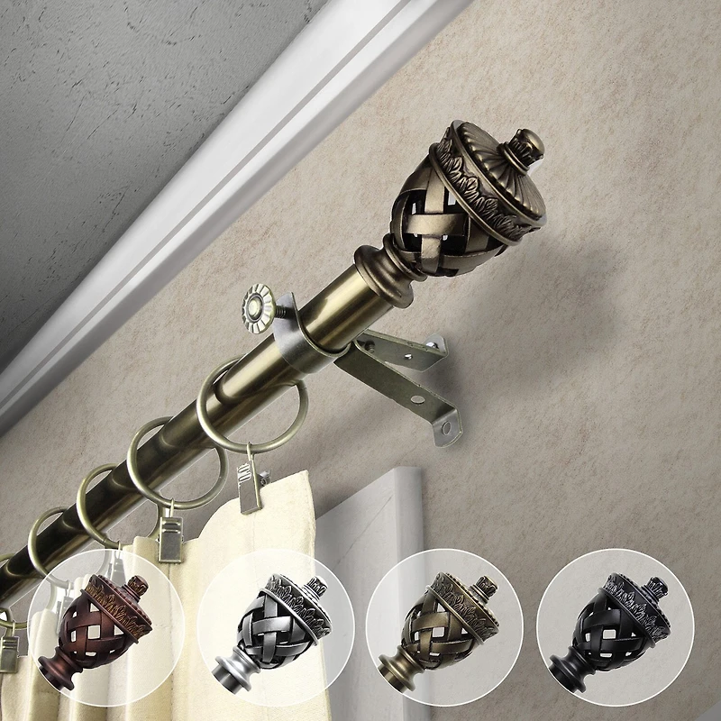 Rod Desyne Arielle 3/4 Adjustable Curtain