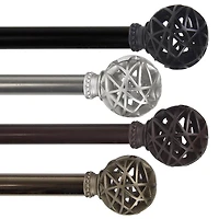 Rod Desyne Leanette 3/4 Adjustable Curtain