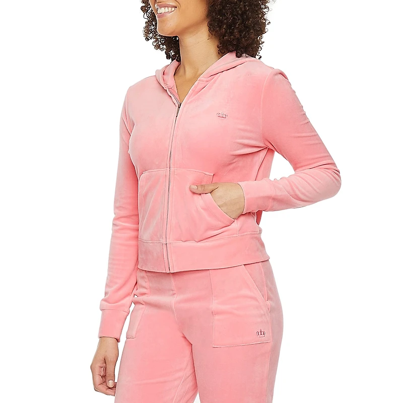 Juicy By Couture Womens Juniors Midweight Track Jacket