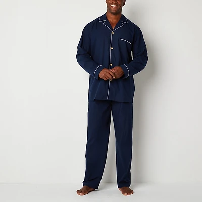 Stafford Modal Mens Long Sleeve 2-pc. Pajama Set