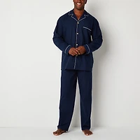 Stafford Modal Mens Long Sleeve 2-pc. Pajama Set