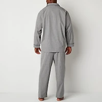 Stafford Modal Mens Long Sleeve 2-pc. Big Pajama Set