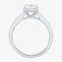 1 CT.T.W. (H-I / SI1-SI2) Lab-Grown Diamond Side Stone Halo Engagement Ring 10K Gold