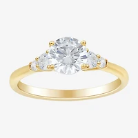 (H-I / Si1-Si2) Womens 1 1/4 CT. T.W. Lab Grown White Diamond 10K Gold Round Band
