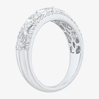 (H-I / Si1-Si2) Womens 1 CT. T.W. Lab Grown White Diamond 10K Gold Anniversary Band