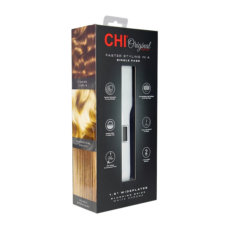 CHI "Original Digital ""I Do"" Blushing Bride" Fast Heating 1 1/2" Flat Iron