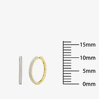 Limited Quantities! Womens 7/8 CT. T.W. Natural White Diamond 14K Gold 38.8mm Hoop Earrings