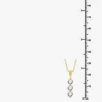 Snowman (H-I / I1) Womens 1 1/4 CT. T.W. Lab Grown White Diamond 10K Gold 18 Inch Pendant Necklace