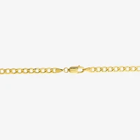 Made Italy Unisex Adult 10K Gold 24 Inch Curb Chain Necklace