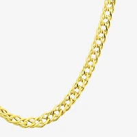 Made in Italy Womens 10K Gold Inch Curb Chain Necklace