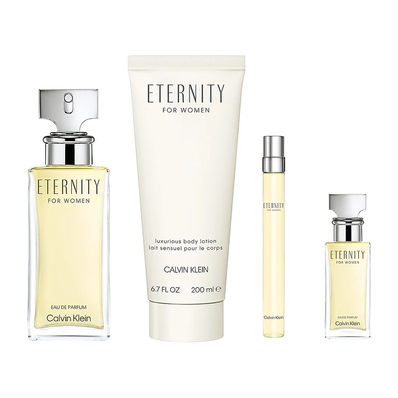 Calvin Klein Eternity For Women Eau De Parfum 4-Pc Gift Set ($171 Value) Perfume Set