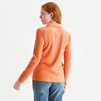 St. John's Bay Womens Long Sleeve Polo Shirt