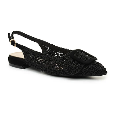 Nicole Miller Malky Sling Back Womens Pointed Closed Toe Slip-On Shoe