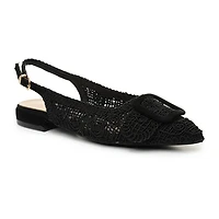 Nicole Miller Malky Sling Back Womens Pointed Closed Toe Slip-On Shoe