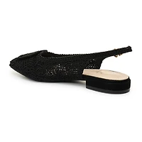 Nicole Miller Malky Sling Back Womens Pointed Closed Toe Slip-On Shoe