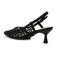 Nicole Miller Knotty Womens Pointed Closed Toe Kitten Heel Pumps