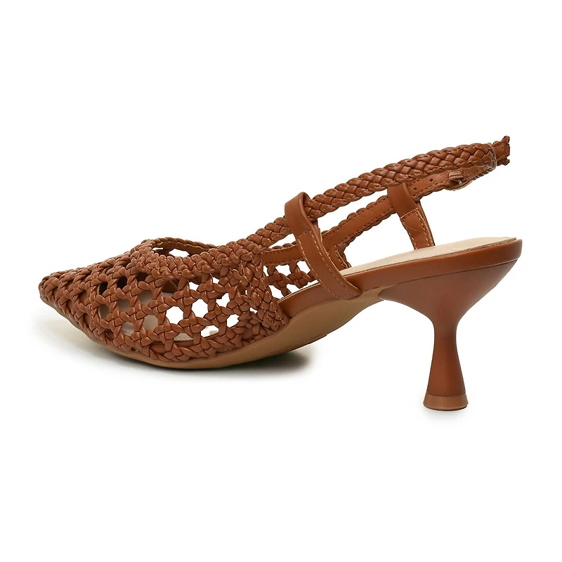 Nicole Miller Knotty Womens Pointed Closed Toe Kitten Heel Pumps
