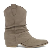 Mia Girl Womens Tawny Block Heel Cowboy Boots
