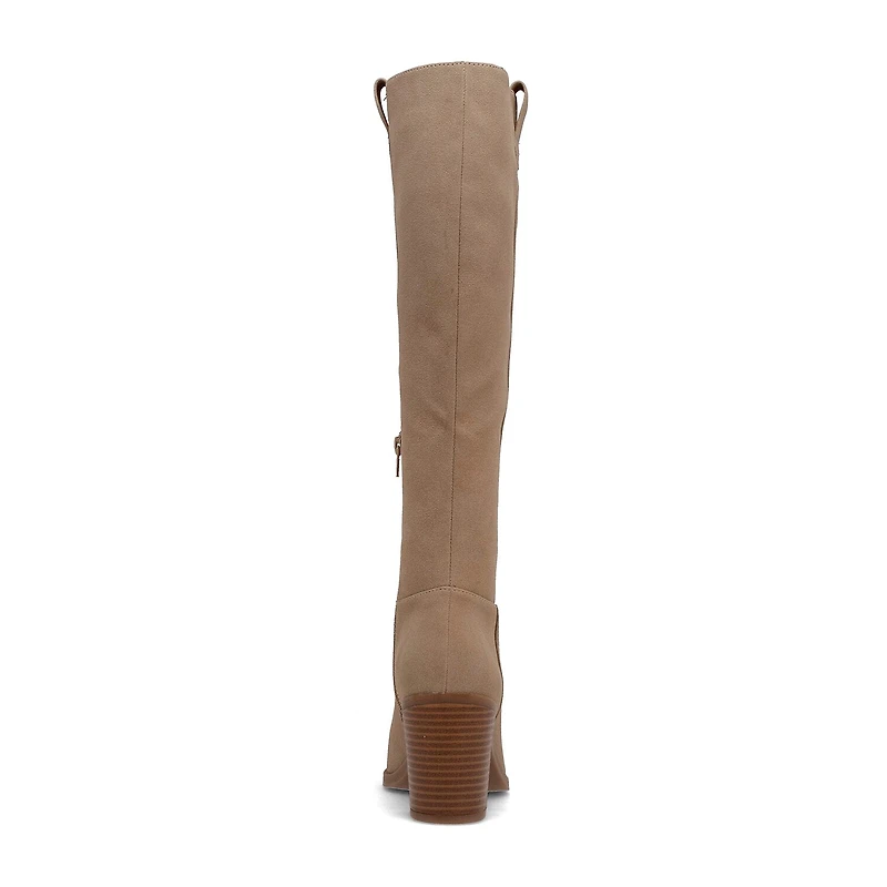 Mia Girl Womens Hadley Stacked Heel Dress Boots