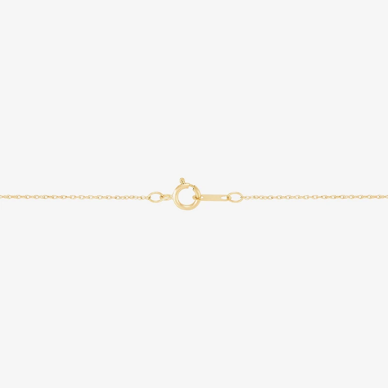 Womens White Cultured Freshwater Pearl 10K Gold 18 Inch Pendant Necklace