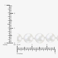 Womens White Sterling Silver 18 Inch Strand Necklace