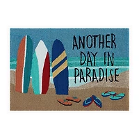 Liora Manne Frontporch Beach Paradise Hand Tufted Washable Indoor Outdoor Rectangular Accent Rug