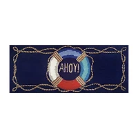 Liora Manne Frontporch Ahoy Hand Tufted Washable Indoor Outdoor Rectangular Accent Rug