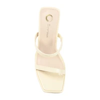 Journee Collection Naivee Womens Round Open Toe Block Heel Pumps